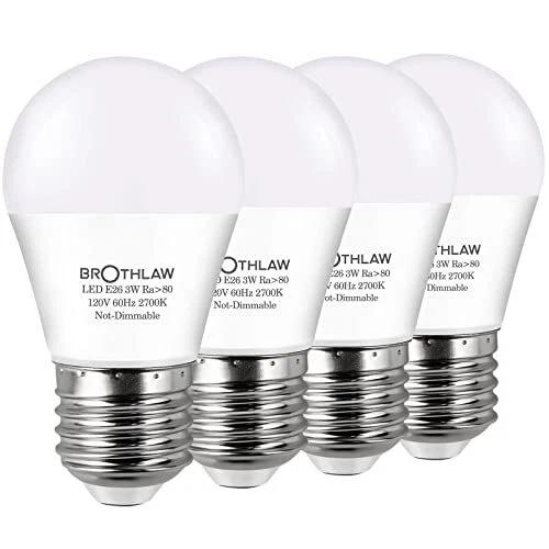 25 Watt Equivalent Light Bulbs A15 LED Bulb 3W E26 Base 2700K Warm White Low wa