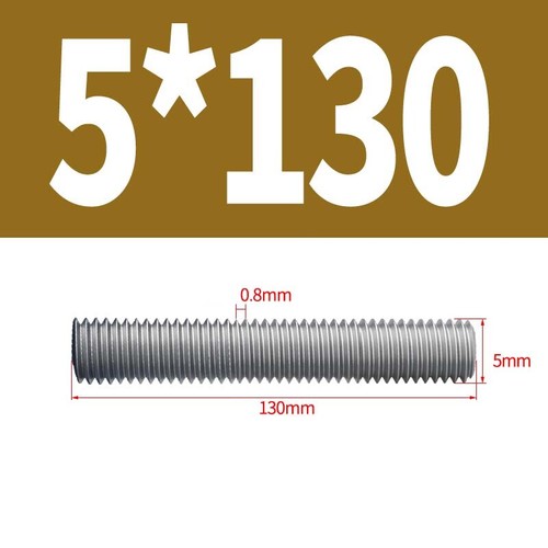 A2 Stainless Steel Threaded Rod Full Thread Studding Bar M2 M2.5 M3 M4 M5 M6 M8 - Picture 87 of 145