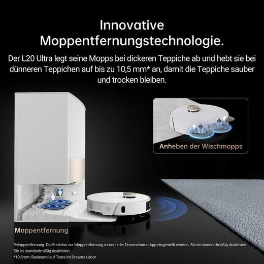 Dreame Bot L20 Ultra Complete Saug/Wischroboter Absaugstation Weiß RLX41CE - Bild 4 von 4