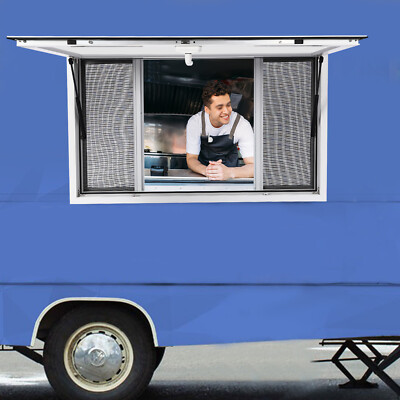 48''L x 30''W Concession Stand Serving Window Food Truck Service Awning w/ Hooks