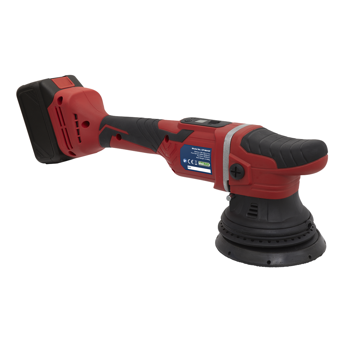 Sealey Cordless Orbital Polisher Ø125mm 