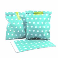 100 Frau Wundervoll PapiertüTen TüRkis, Sterne Candy Bag Candy Bar