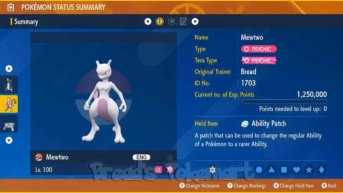 Mewtwo the Unrivaled (6IV, Battle Ready) – Pokemon Scarlet and Violet