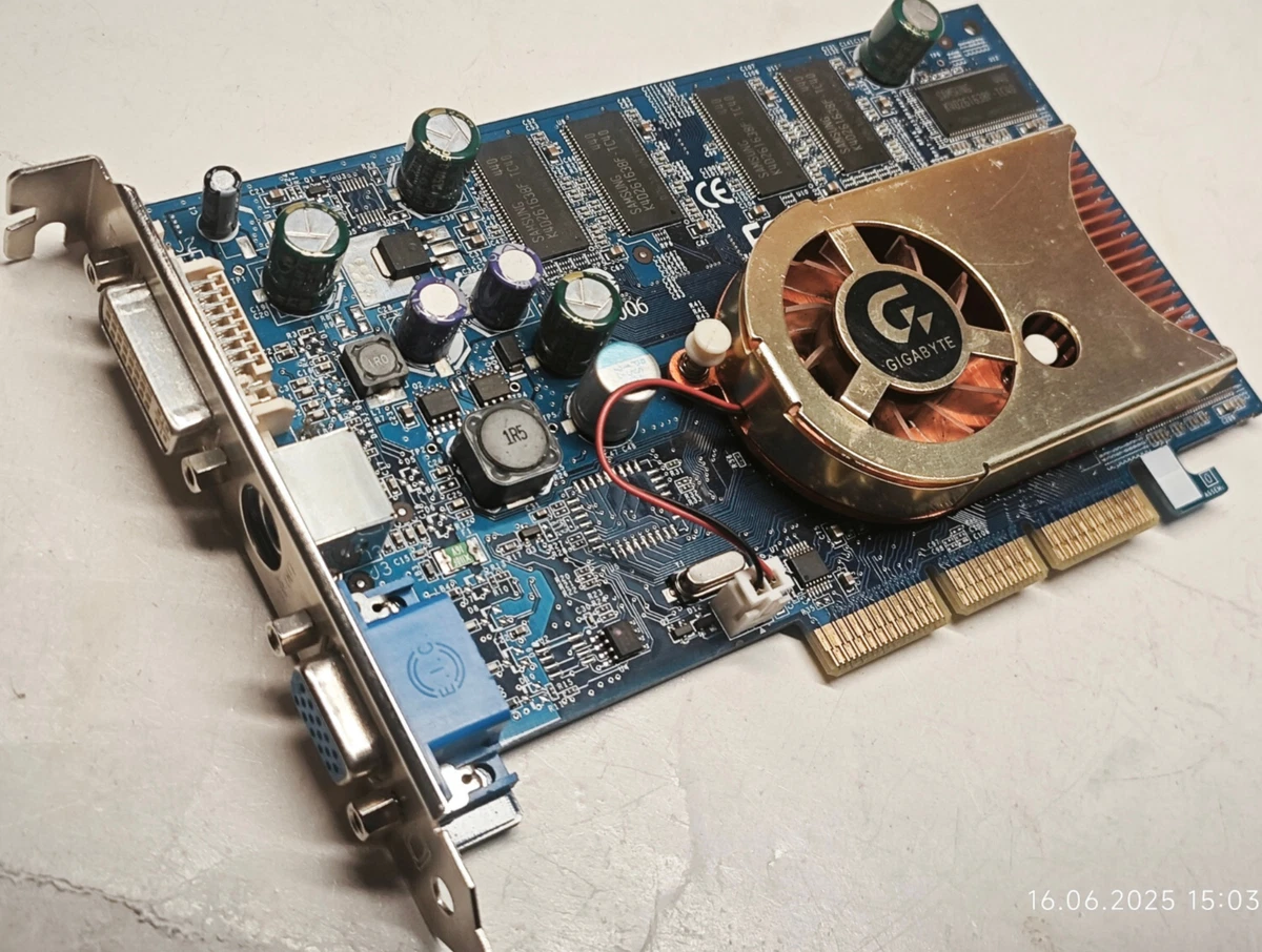 ジャンク GIGABYTE GV-R96P128D AGPビデオカード Gigabyte GV-R96P128DH