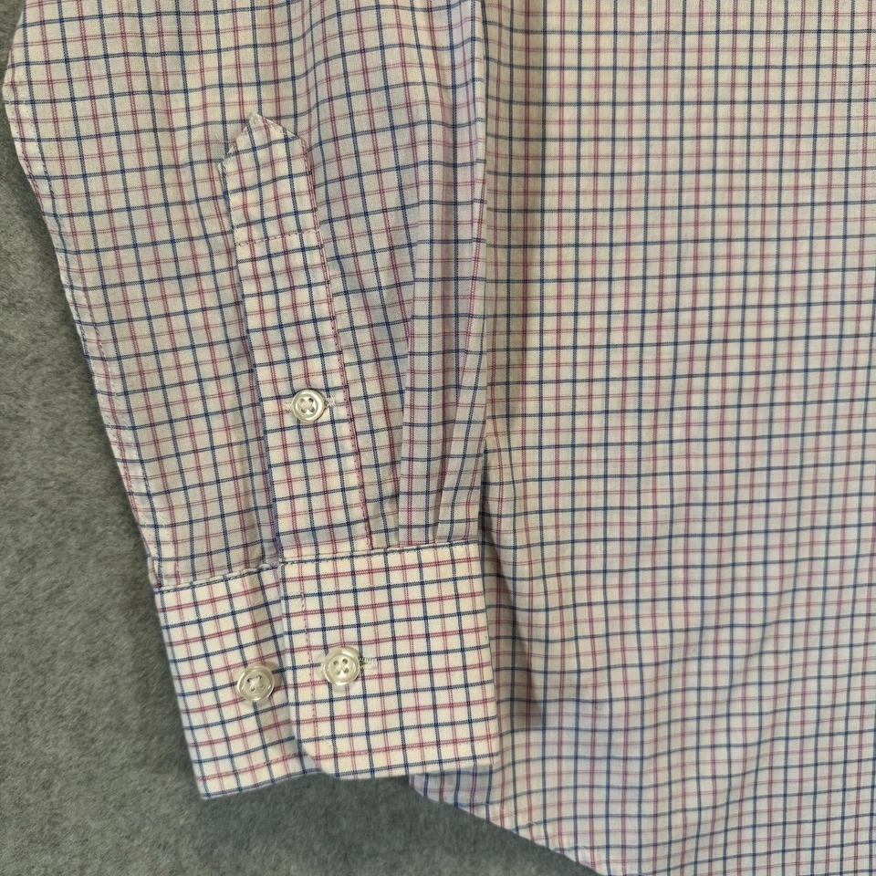 Ralph Lauren Boys Size 12 Button Up Oxford Shirt White Plaid Crest Logo Youth - Image 4 of 4