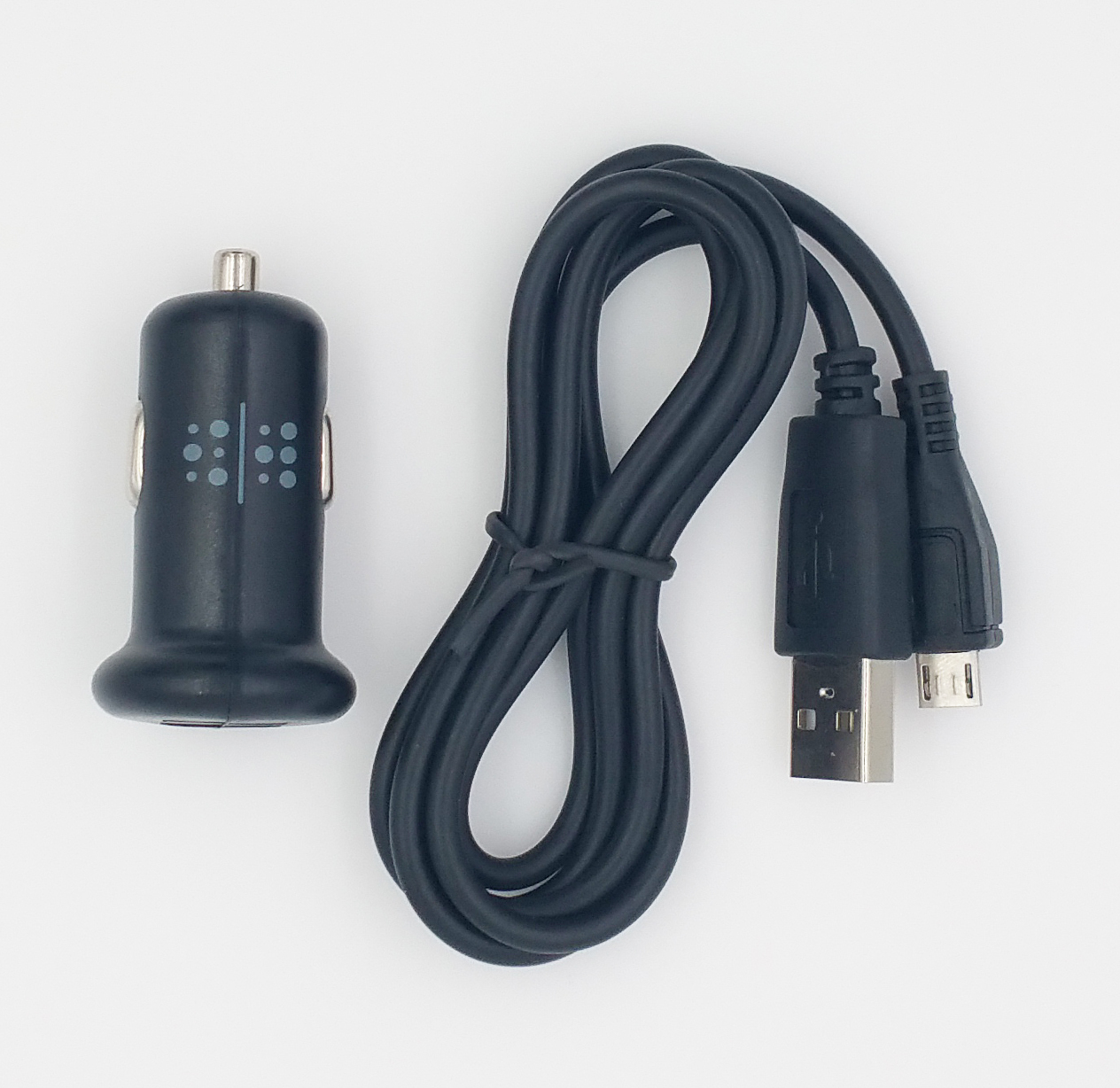 Universal 2.1A Dual 2 Port USB Car Charger MicroUSB Cable for Phones