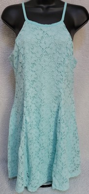 Justify Womens Sundress Dress Size M Medium Green Floral