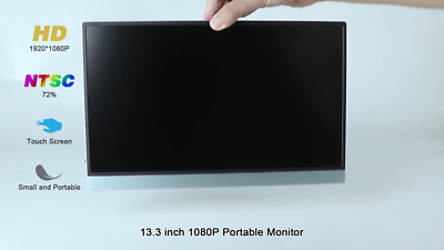 13.3inch Portable TouchScreen Monitor 1080P for Laptop Ps5 with