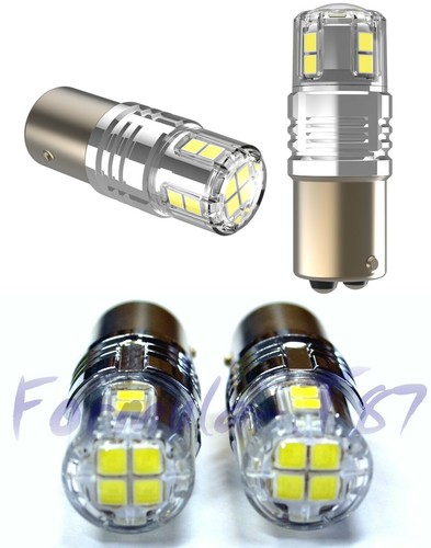 LED 15W 2057 White 6000K Two Bulbs Light Stop Brake Replace Upgrade Plug Play OE - Picture 6 of 12