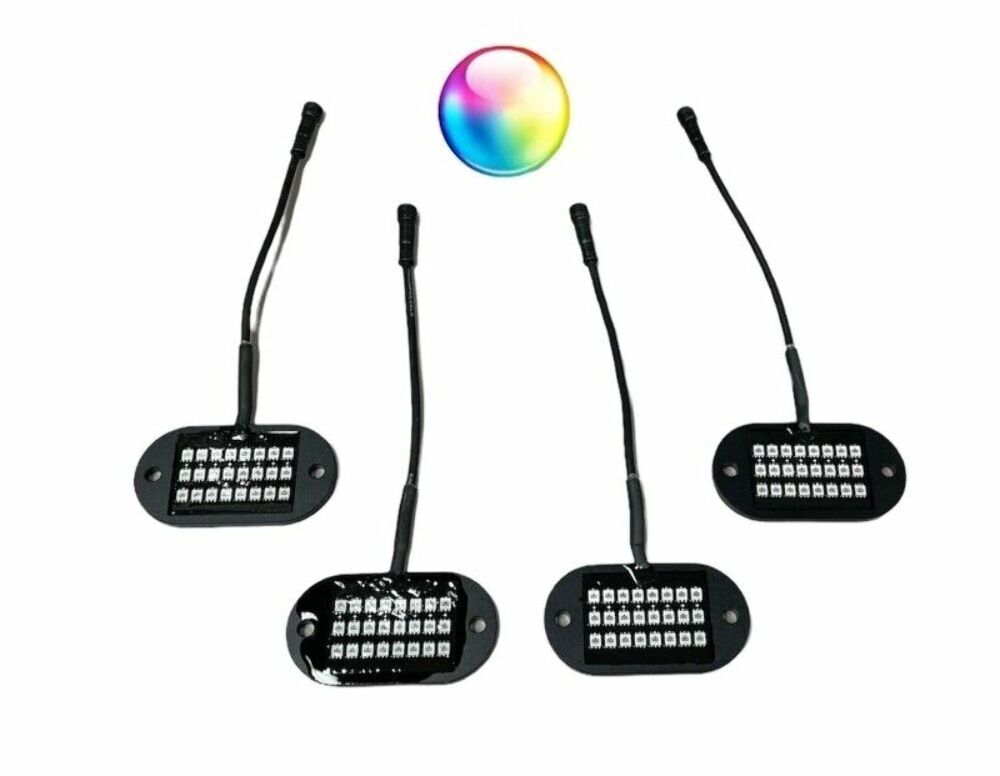 5150 Whips 187 V2.0 Bluetooth 4-Pod Rock Light Kit w/Control Harness | eBay