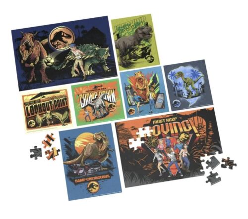 Pack de 8 puzzles Jurassic World, Camp Cretaceous neuf dans sa boîte scellé en usine - Photo 1 sur 5