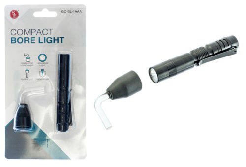 compact fiber optic gun cleaning bore light flashlight ebay