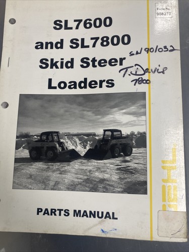 Skid Loader Technical Parts Manual Gehl SL7600, SL7800 - Picture 2 of 12