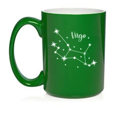 Ceramic Coffee Mug Cup Virgo Star Zodiac Horoscope Constellation