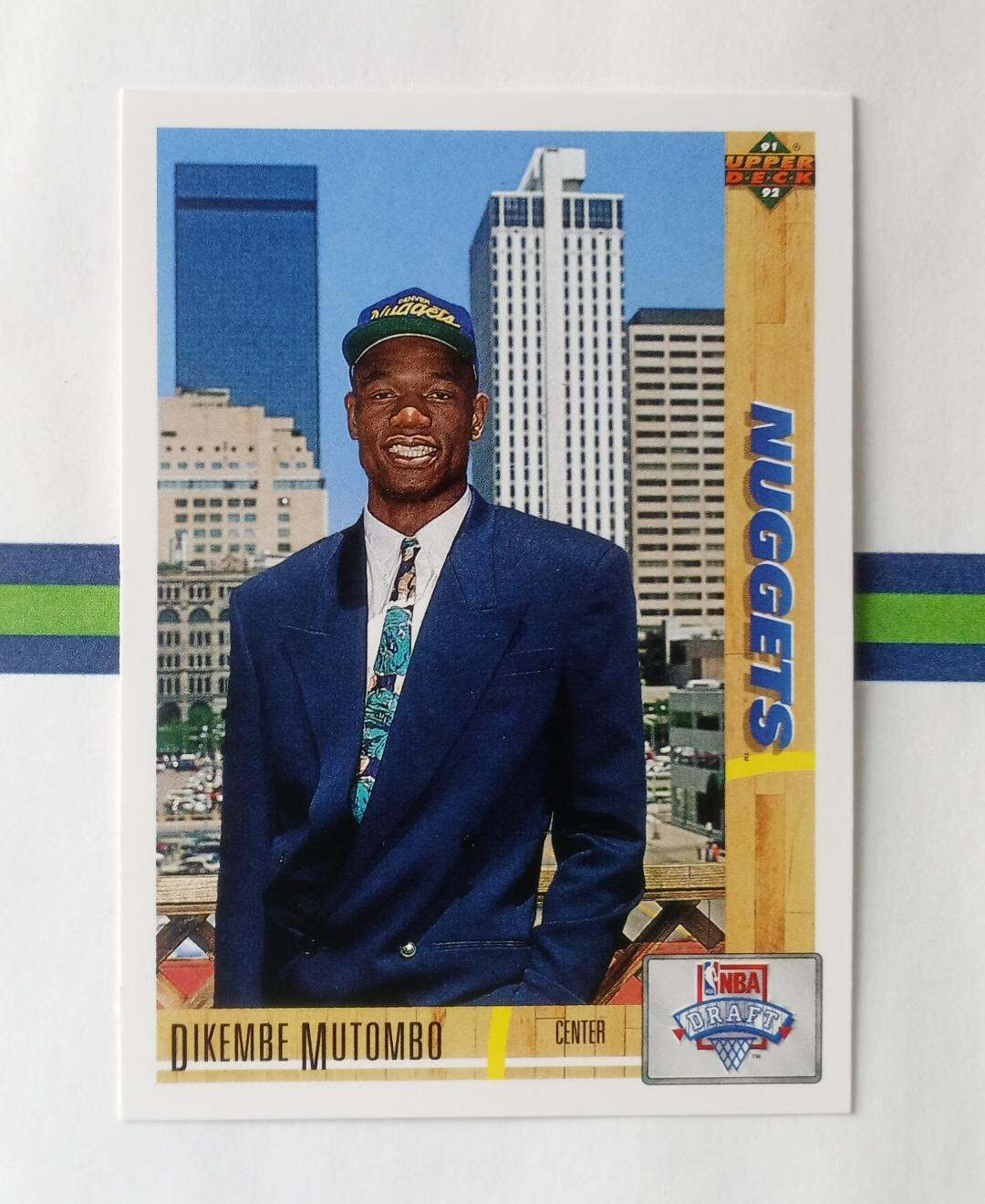 1991-92 Upper Deck Dikembe Mutombo Rookie RC #3 Denver Nuggets