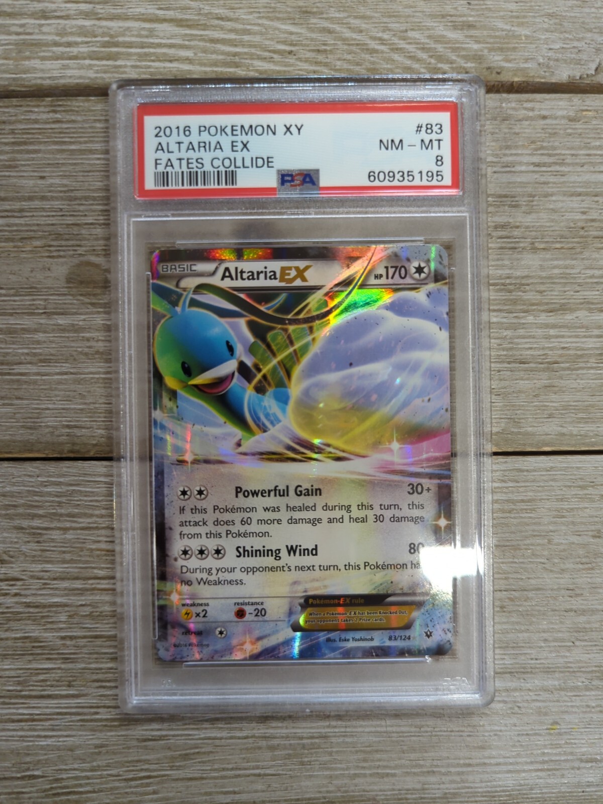 PSA 8 Graded 2016 Pokemon XY Altaria EX Fates Collide #83