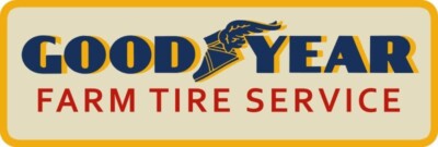 Goodyear Farm Tire Service New Metal Sign: 6'' x 18'' Long - Ships Free