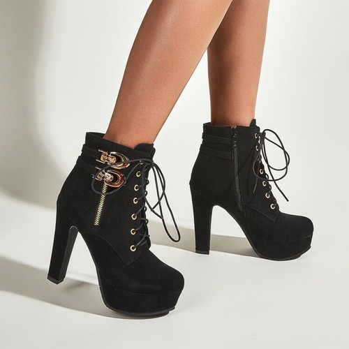 round toe platform boots
