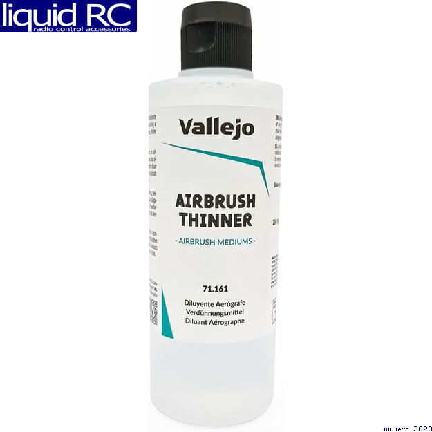 Vallejo 71161 Vallejo Airbrush Thinner 200ml Paint 6.76 Fl Oz (Pack of