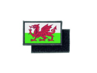 Aufnäher Flicken Bedruckt; Abzeichen Flagge Pays De Galles Walisisch