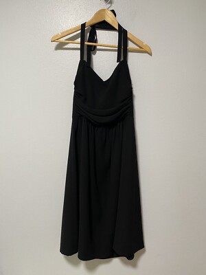 Antonio Melani Women's Size 6 Sleeveless Solid Black Lined Mini Maxi Dress  | eBay