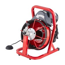 50ft Electric Drain Auger 3/8" Auto Feed - Drain Snake Cleaner Machine