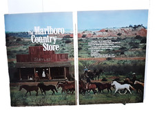 1976 Marlboro Country Store with Product Catalog Original Print Ad vintage 70s
