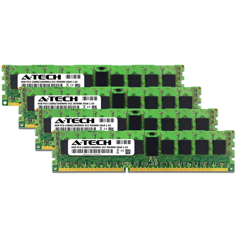 16GB 4x 4GB PC3-12800R RDIMM ASUS RS700DA-E6/PS4 RS704DA-E6/PS4 Memory RAM - Image 2 of 3