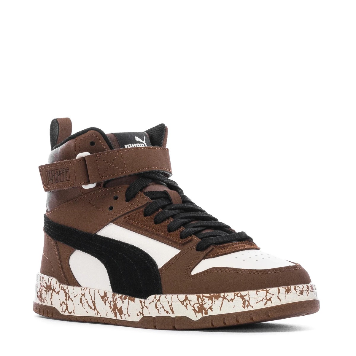 PUMA RBD GAME HI SNEAKERS TRAINERS UNISEX MEN WOMEN SHOES BROWN NEW