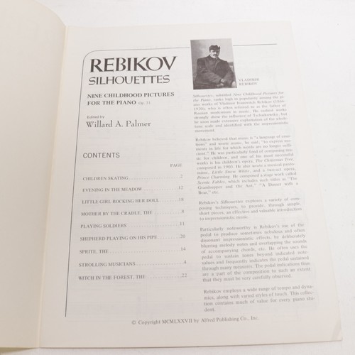 Rebikov Silhouettes Nine Childhood Pictures for Piano Songbook Alfred - Picture 4 of 6