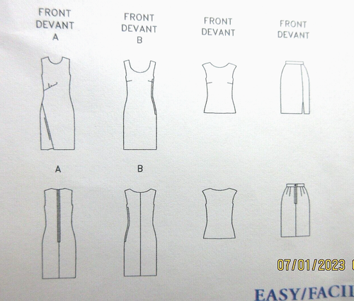 Vogue American Designer Pattern 2114 Calvin Klein Size -8-10-12 - Picture 3 of 9