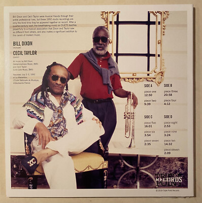 BILL DIXON & CECIL TAYLOR Duets 1992 numbered #424 limited edition 