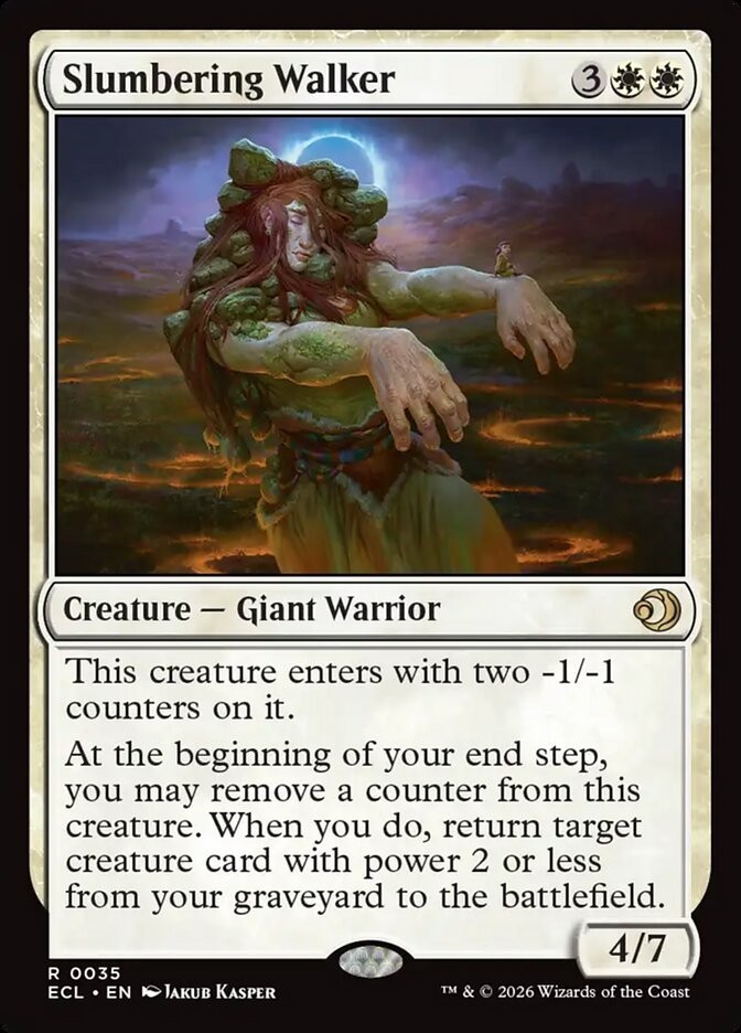 Slumbering Walker Lorwyn Eclipsed Regular Foil
