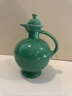 Early VINTAGE Fiesta 1930s GREEN CARAFE WITH CORK LID FIESTAWARE