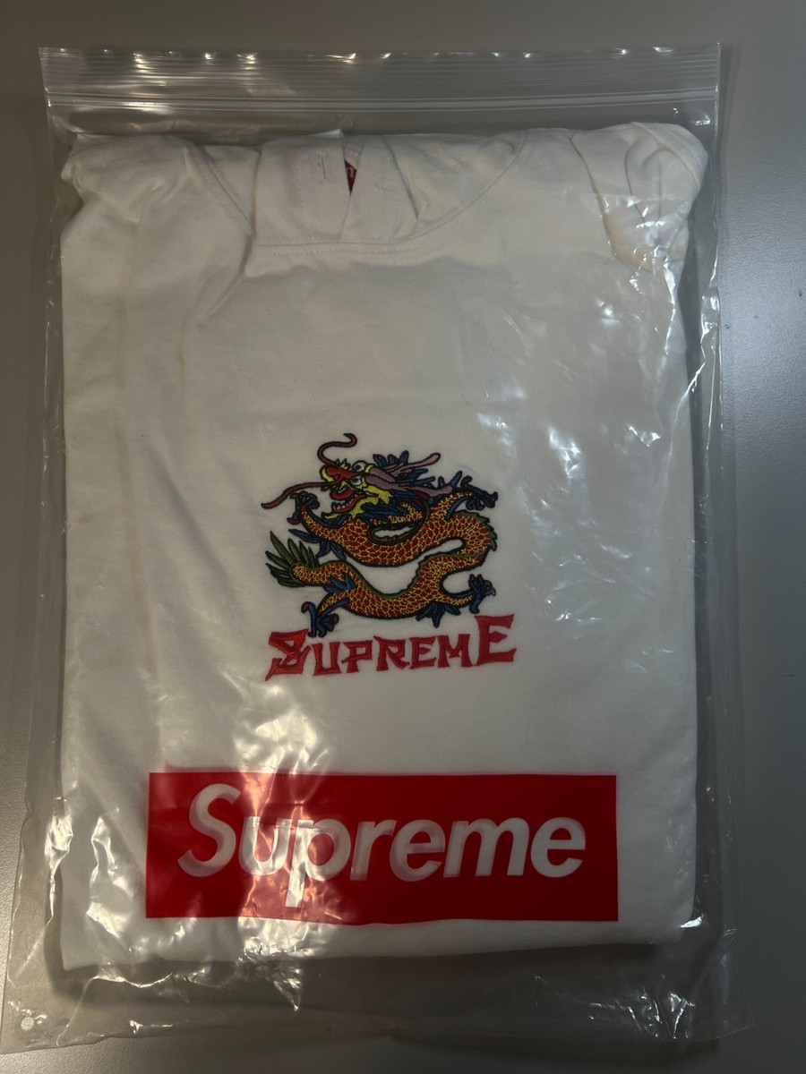 Supreme Dragon Hooded L/S Top White 2022 Large | eBay