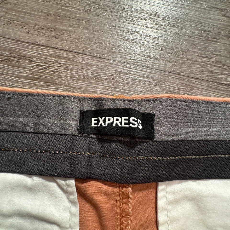 Express Shorts Mens 31 Classiccore 6" Inseam Casual Chino Performance Preppy - Image 3 of 4