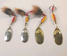 Mepps Aglia Fishing Lures Number 4 and 5 Bundle Of 4 Pre-owned Fishing Stuff