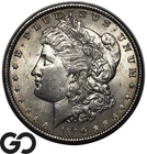 1890 Morgan Silver Dollar Coin, Mint Luster, Choice BU++
