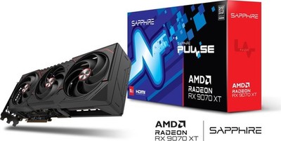 Grafikkarte Sapphire PULSE Radeon RX 9070 XT 16GB GDDR6 HDMI 2x DP AMD GPU
