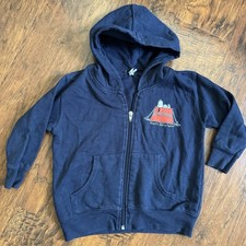 Knotts Berry Farm Snoopy Kids Navy Hoodie Sweater Camp Snoopy Sz 4