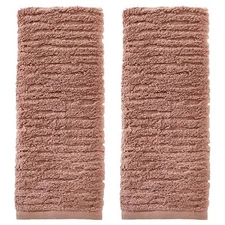  CloudSoft Cotton Luxury 2-Piece Hand Towel Set Clay Hand Towels (Set of 2)