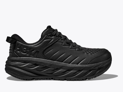 NEW || Hoka Bondi SR Womens Walking Shoes (B Standard) (Black/Black)