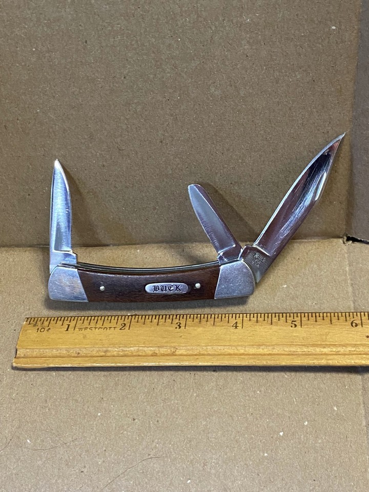 Buck 701 Pocket Knife, custom grind on blades, very sharp | eBay