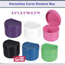 Assorted Dental Retainer Boxes Denture Case, Mouthguard Containers Box Horseshoe