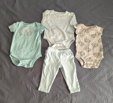 Baby Girl Lot of 4 size 3-6 Months Carter  s Garanimals Bodysuits Leggings