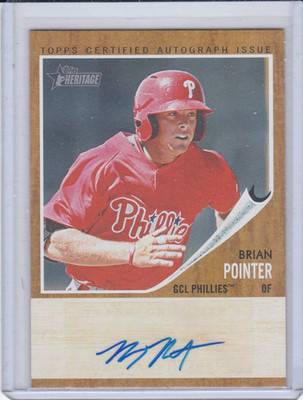 2011 Topps Heritage Minors Real One Autographs #BPO Brian Pointer 825/861  B