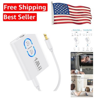 Advanced Bluetooth 5.3 Audio Transmitter - Wireless Streaming for Home & Travel