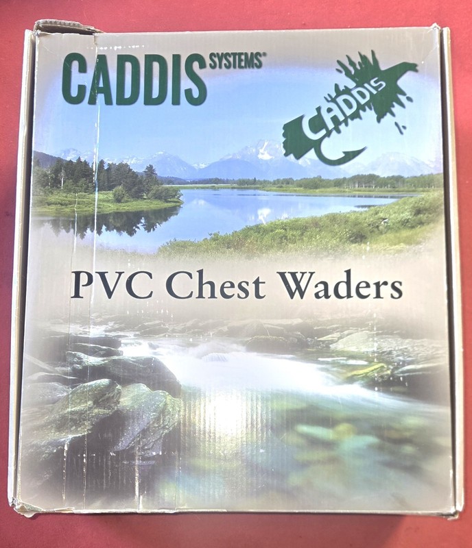 🌟 Caddis Men's Size 9 Chest Waders PVC Lightweight Comfortable Adjustable