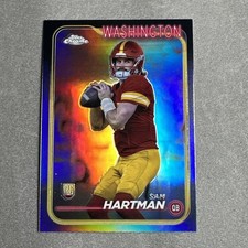 2024 Topps Chrome - Rookies Sam Hartman #235 Refractor (RC) Commanders