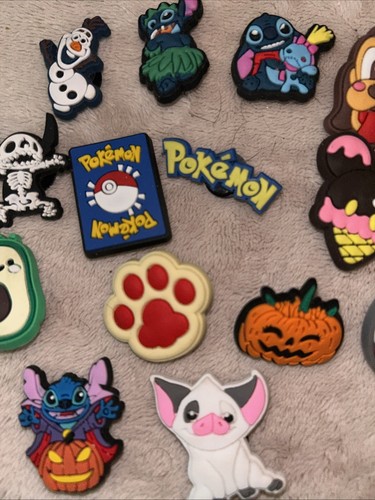 Lot of 14 Crocs Jibbitz Sho Charms Disney Pokemon And More - Picture 3 of 4